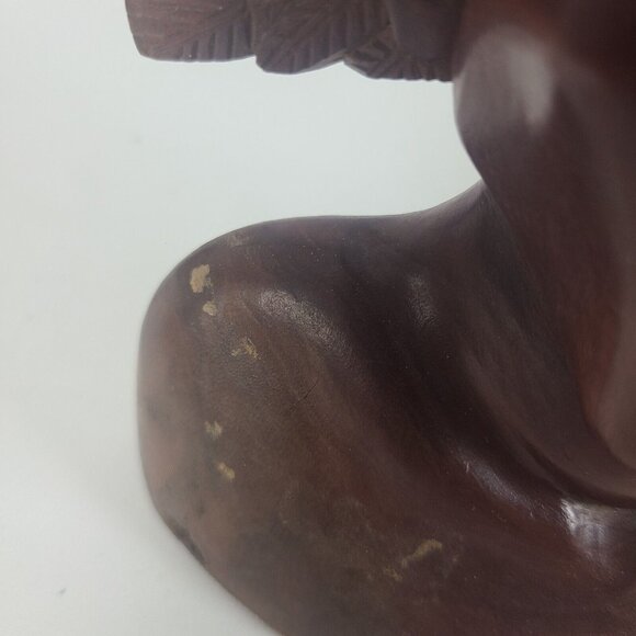 Polynesian Woman Bust with ceremonial headdress - Picture 2 of 9